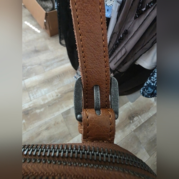 Liebeskind Tan Leather Messenger Bag - Picture 12 of 14